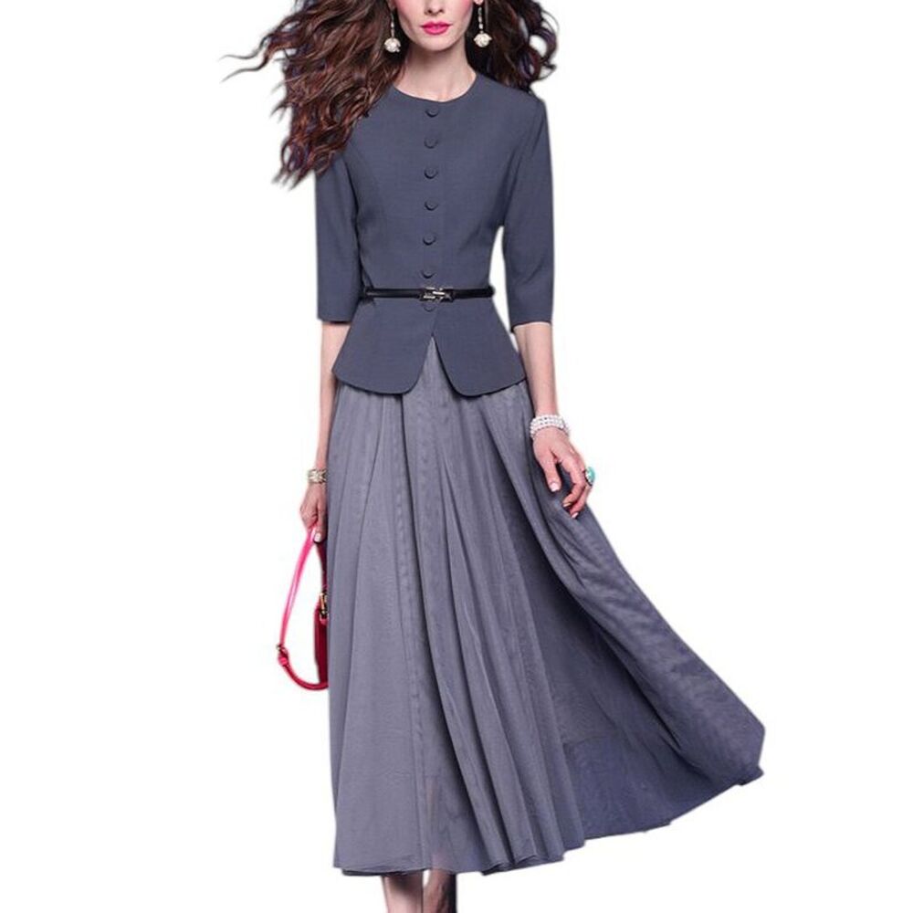 Vera Dolini Womens 2Pc Blazer & Skirt Set